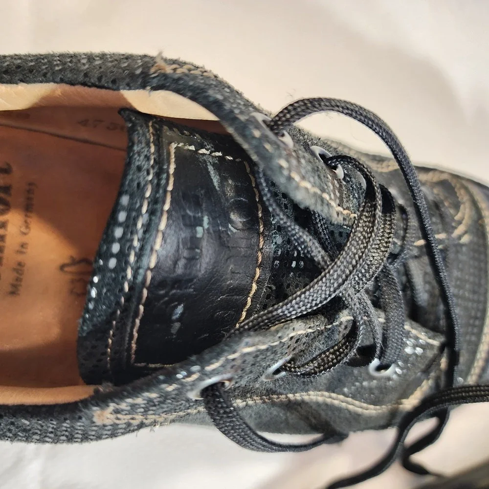 Finn Comfort Soho Sneakers Womens EU 38 US 7 Black Minipoint‎ Nappa Leather Shoe